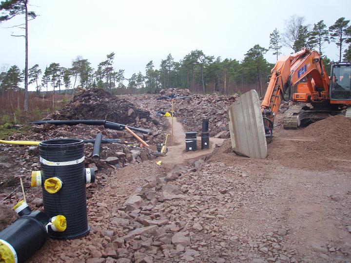 solbergsvagen mot norr vid tomt 5 43121.JPG - Ovanför tomt 5 på solbergsvägen